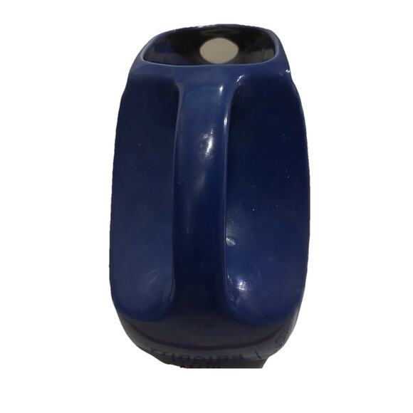 Vintage Fiesta Cobalt Blue Disc Water Pitcher Full Size Homer Laughlin - Picture 4 of 13
